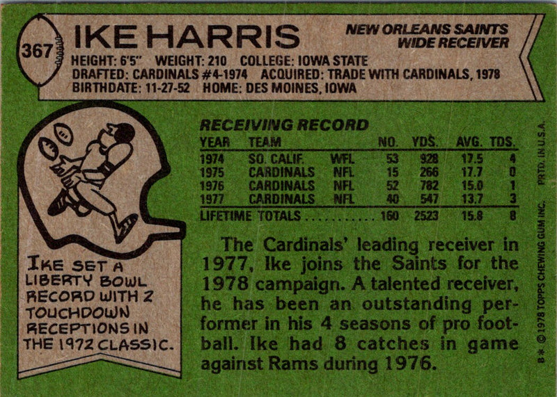 1978 Topps Ike Harris