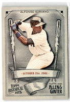 2021 Topps Allen & Ginter Historical Hits Alfonso Soriano #HH-29