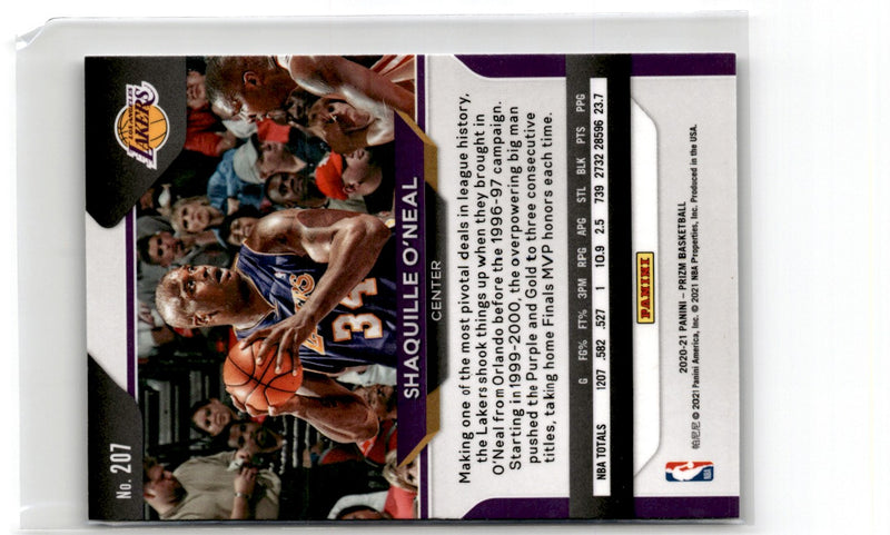 2020 Panini Prizm Shaquille O'Neal