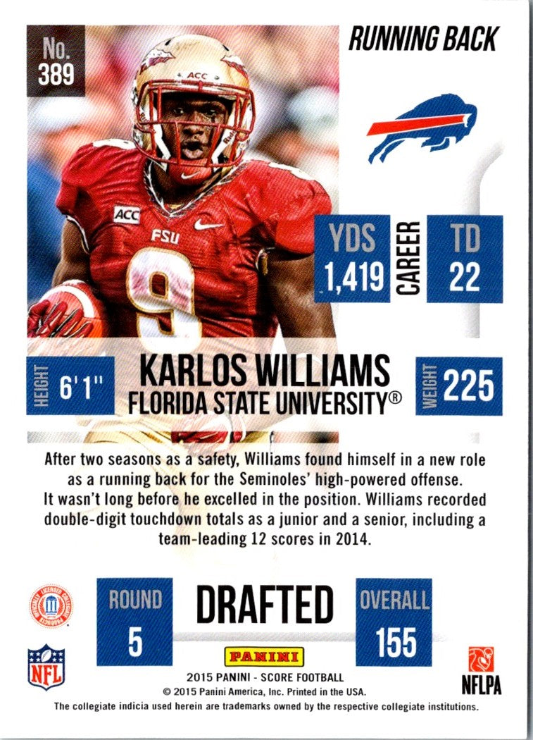 2015 Score Karlos Williams