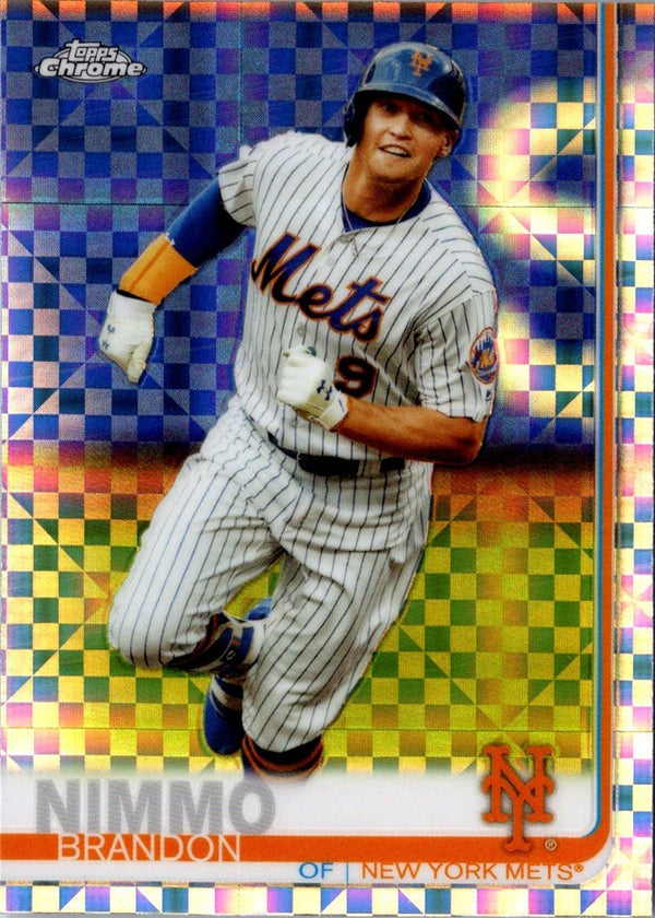 2019 Topps Chrome Prism Refractor Brandon Nimmo #8