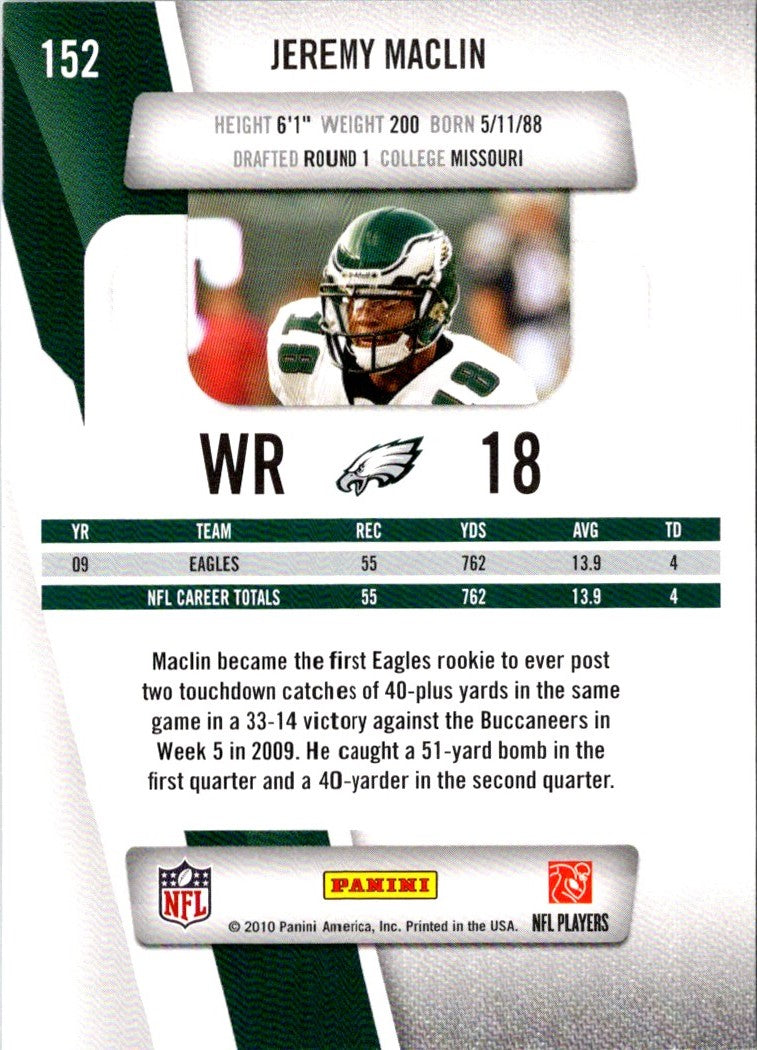 2010 Panini Prestige Jeremy Maclin