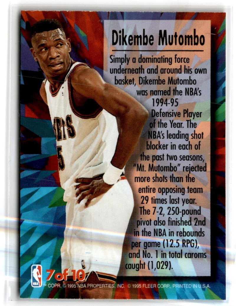 1995 Fleer Dikembe Mutombo