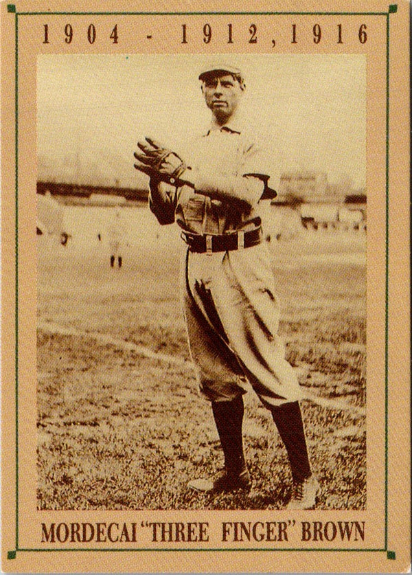 1992 Old Style Chicago Cubs Mordecai Brown #NNO