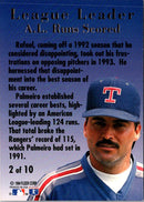 1994 League Leaders Rafael Palmeiro