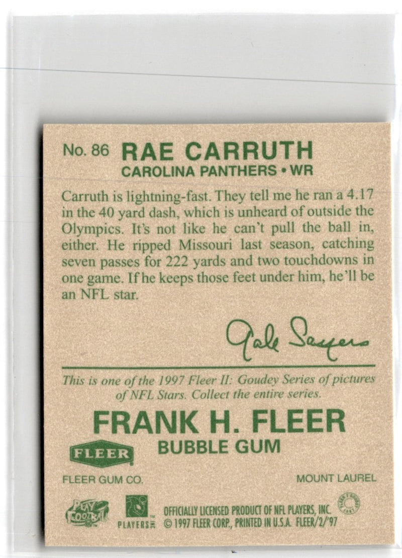 1997 Fleer Goudey II Rae Carruth