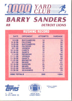 1991 Topps 1000 Yard Club Barry Sanders #2