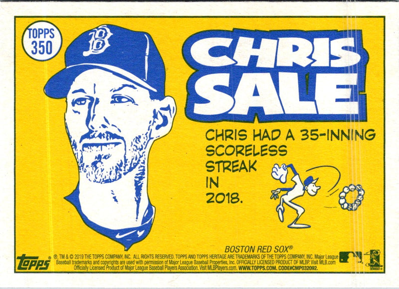 2019 Topps Heritage Chris Sale