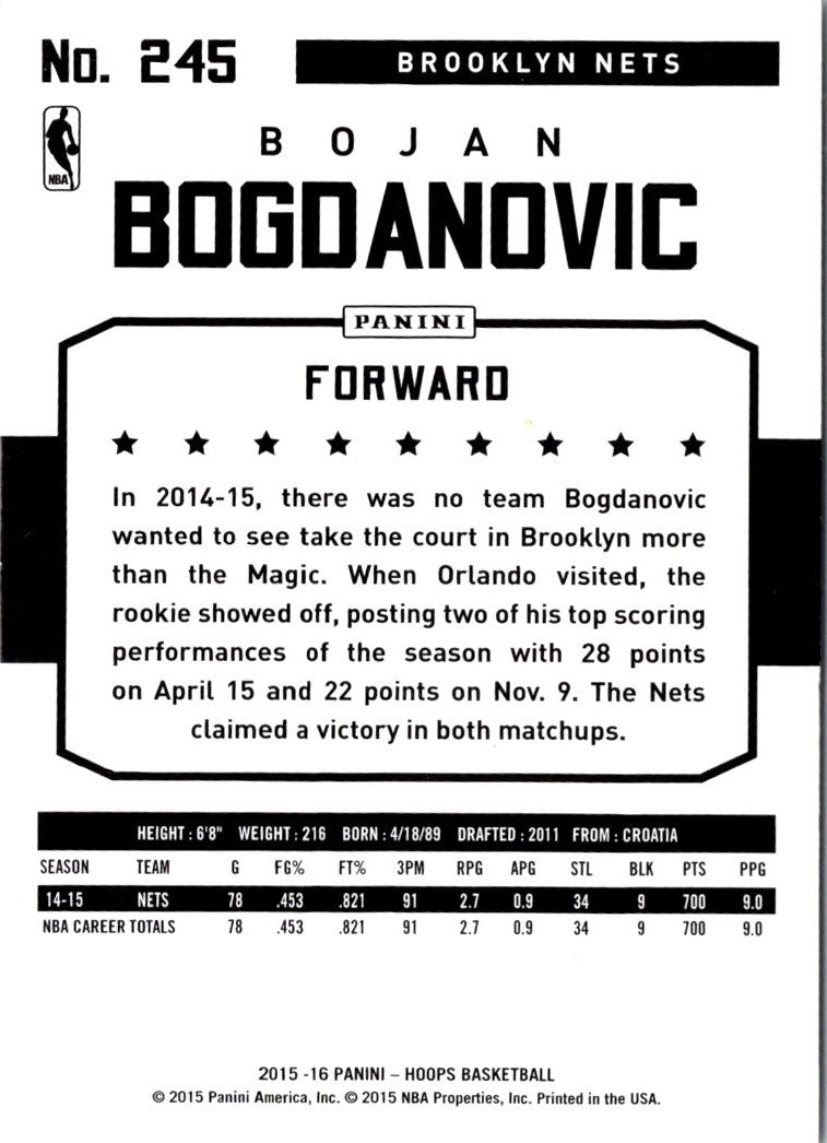 2015 Hoops Bojan Bogdanovic