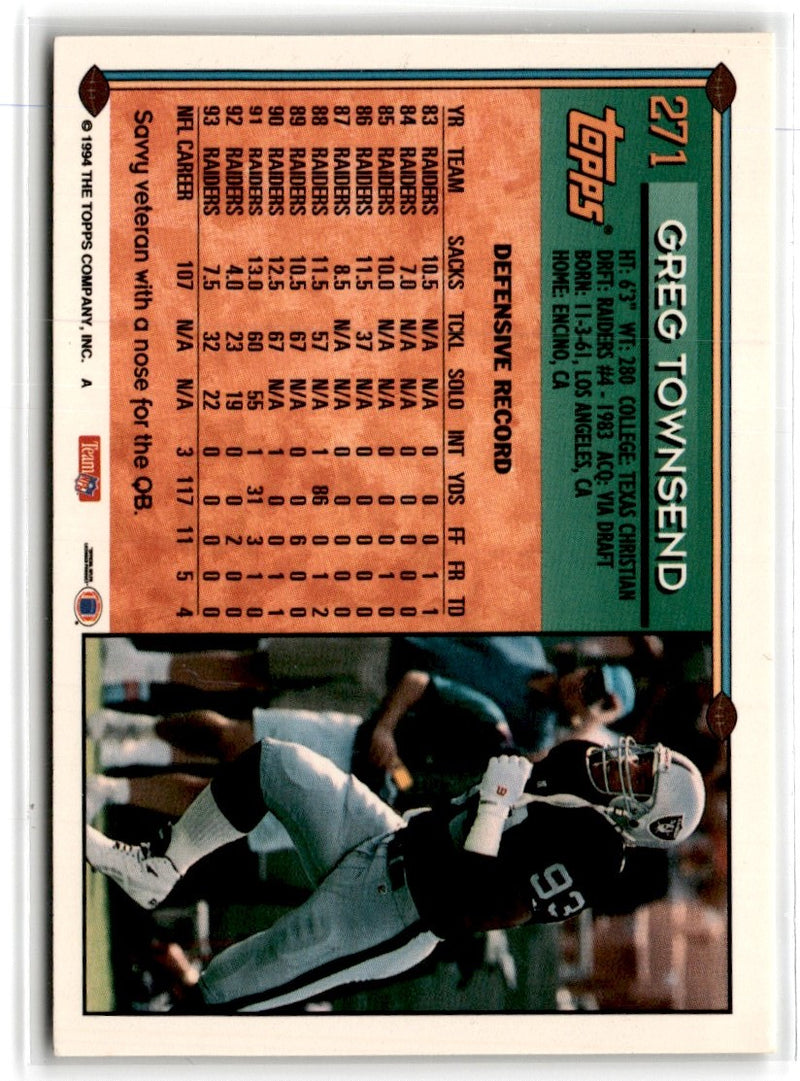 1994 Topps Greg Townsend