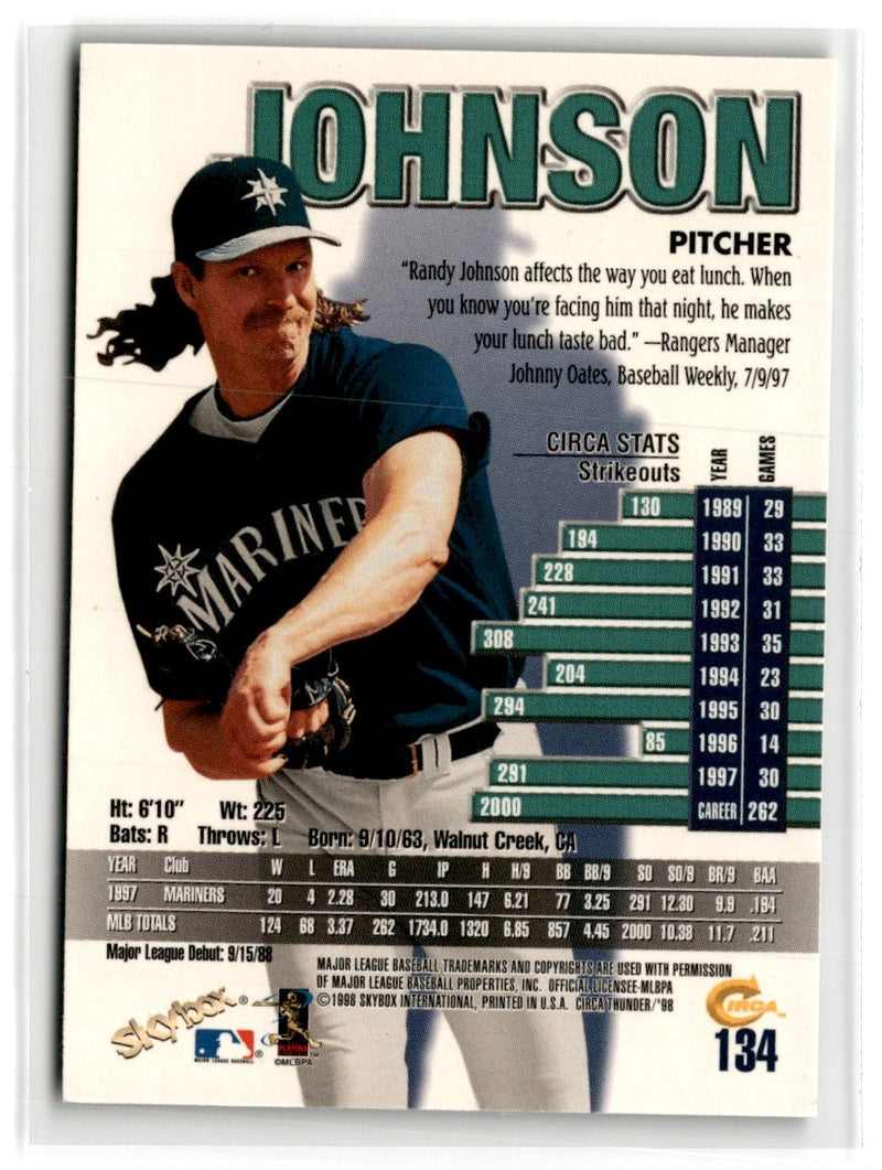 1998 Circa Thunder Randy Johnson