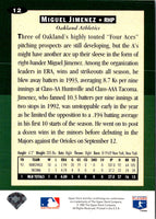 1994 Collector's Choice Signature Miguel Jimenez #12