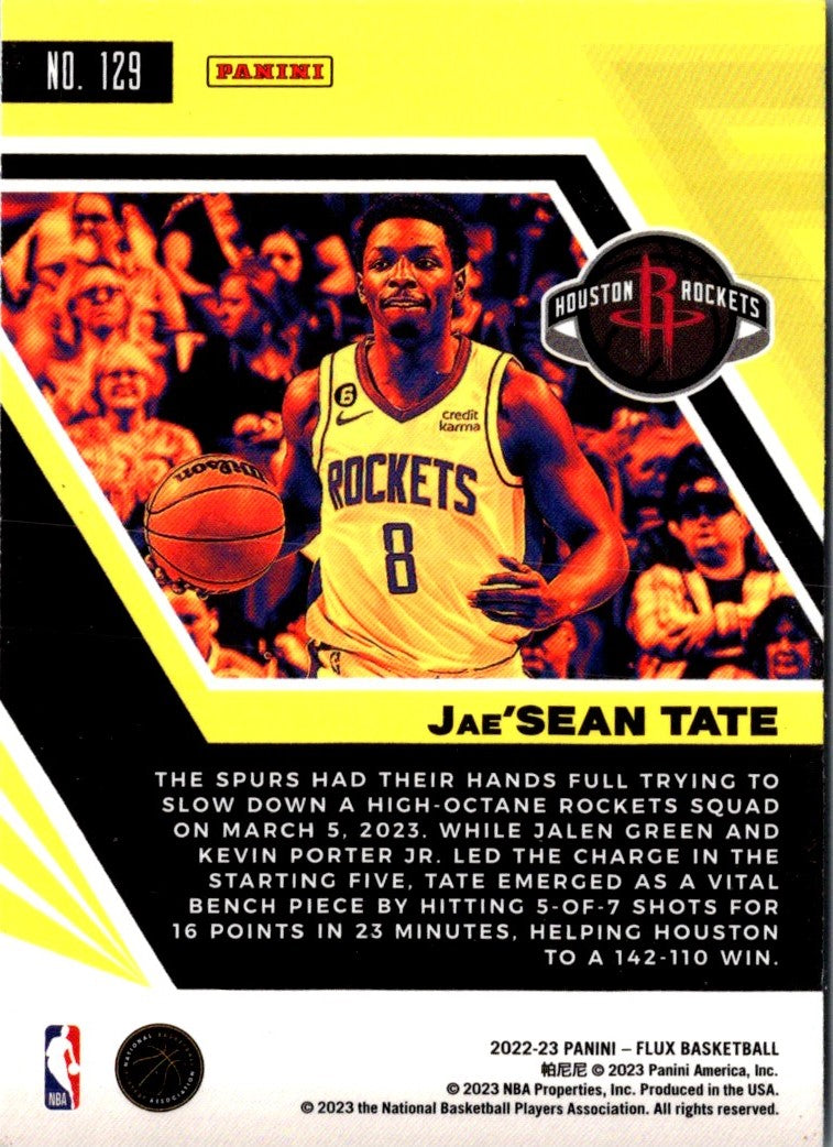 2022 Panini Flux Jae'Sean Tate