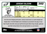 2006 Topps Jeremy Bloom #382 Rookie