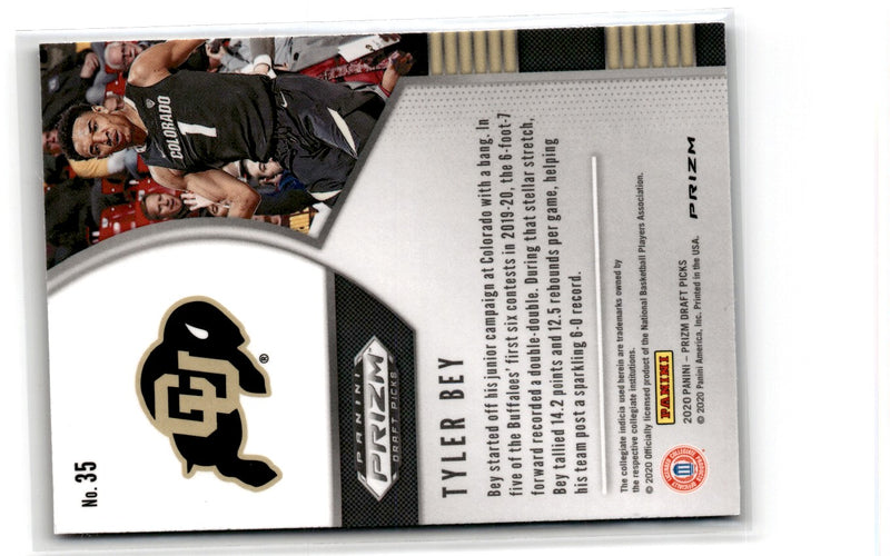 2020 Panini Prizm Draft Picks Collegiate Red Tyler Bey