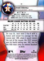2023 Bowman Platinum JosÃ© Abreu #42