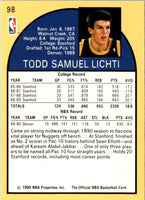 1990 Hoops Todd Lichti #98 Rookie