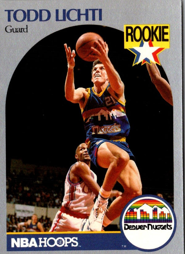 1990 Hoops Todd Lichti #98 Rookie