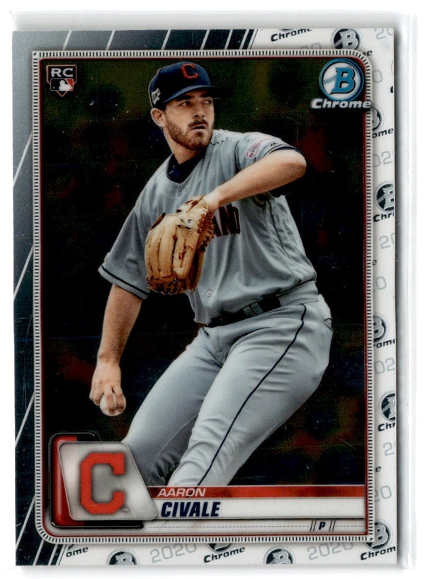 2020 Bowman Chrome Aaron Civale #36 Rookie