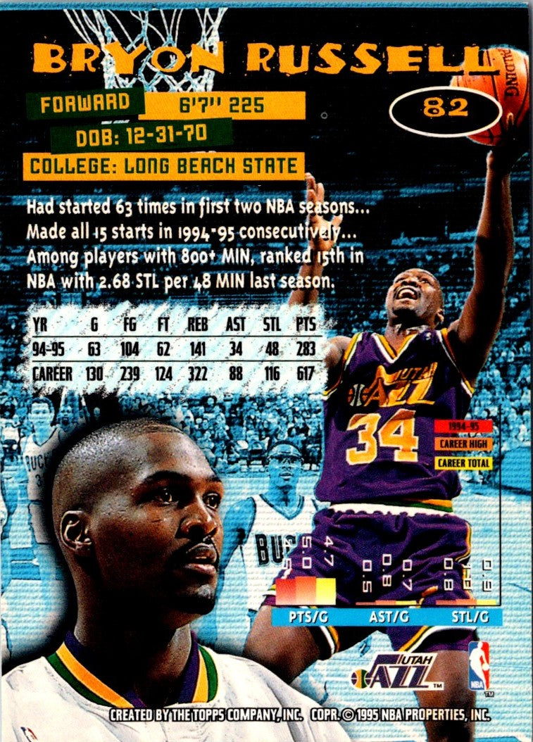 1995 Stadium Club Bryon Russell