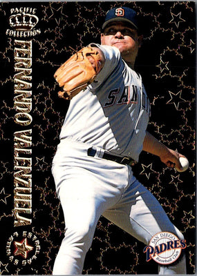 1996 Pacific Crown Collection Estrellas Latinas Fernando Valenzuela #EL-33