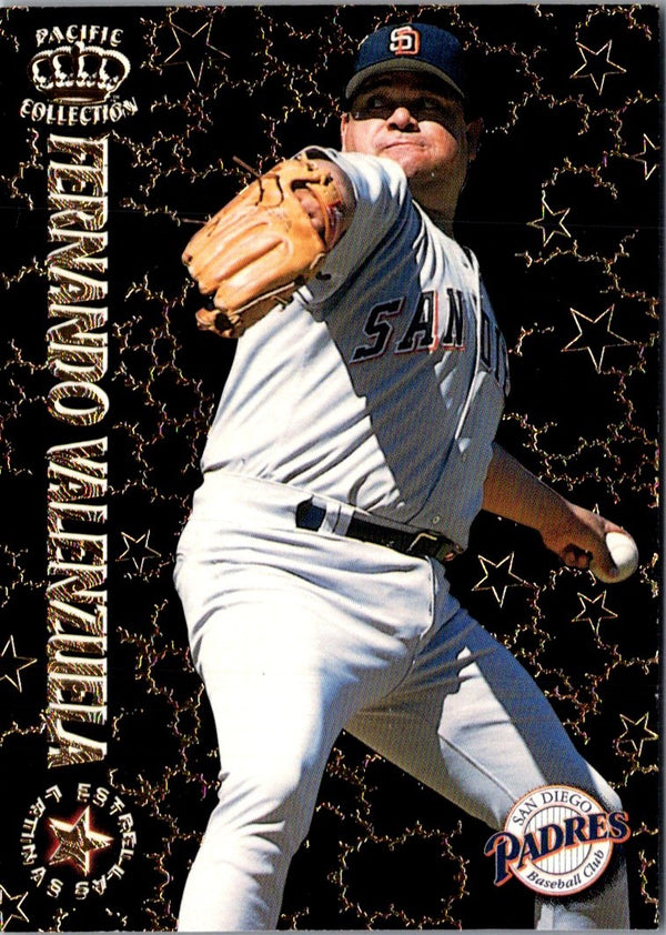 1996 Pacific Crown Collection Estrellas Latinas Fernando Valenzuela #EL-33