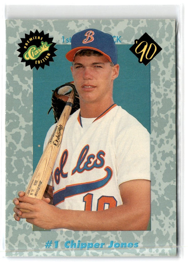 1990 Classic Draft Picks Chipper Jones #1