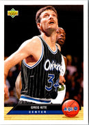 1992 Upper Deck McDonald's Orlando Magic Greg Kite