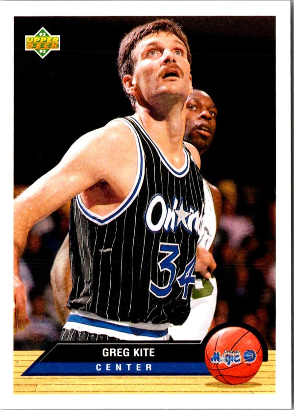 1992 Upper Deck McDonald's Orlando Magic Greg Kite #OR4