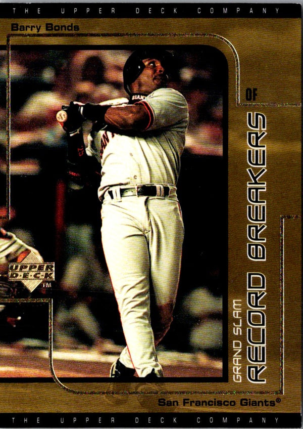 1999 UD Choice Record Breakers Barry Bonds #G7