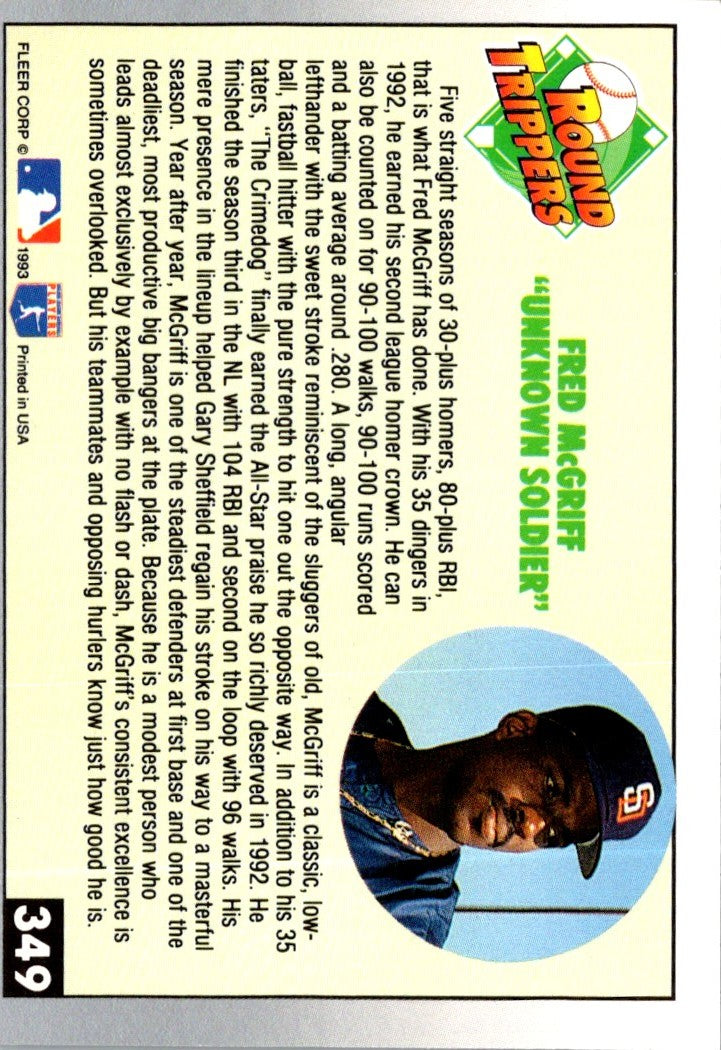 1993 Fleer Fred McGriff