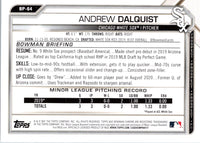 2021 Bowman Prospects Andrew Dalquist #BP-64