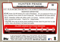 2012 Bowman Chrome Hunter Pence #93
