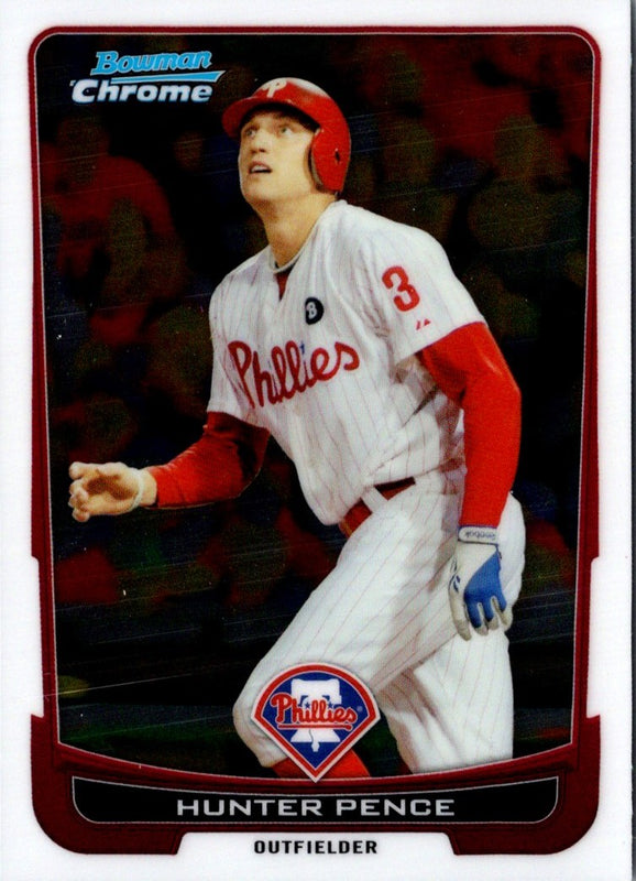 2012 Bowman Chrome Hunter Pence #93