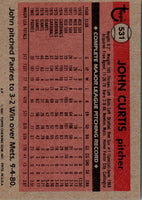 1981 Topps John Curtis #531