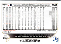 2022 Topps Chrome Update Zack Greinke #USC109