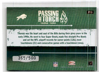 2005 Donruss Elite Passing the Torch Green Thurman Thomas #PT-3 365/500