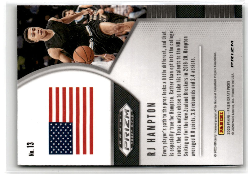 2020 Panini Prizm Draft Picks Collegiate Green RJ Hampton