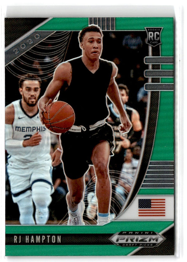 2020 Panini Prizm Draft Picks Collegiate Green RJ Hampton #13