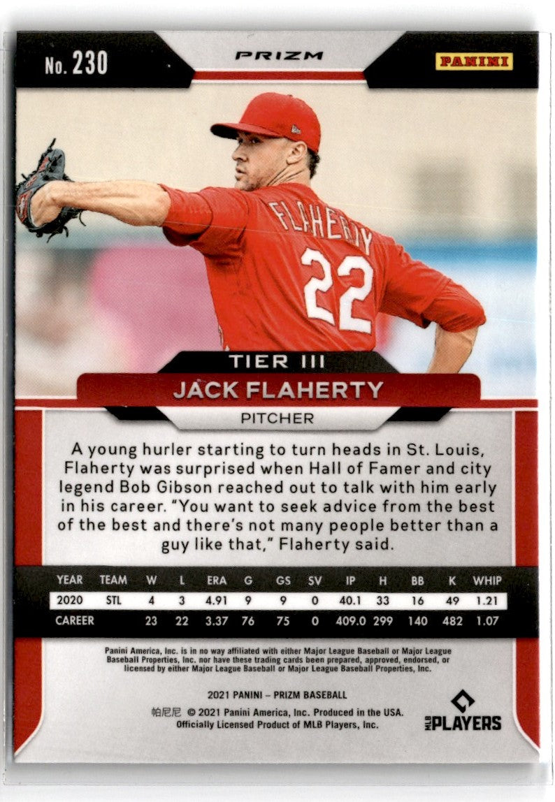 2021 Panini Prizm Purple Jack Flaherty