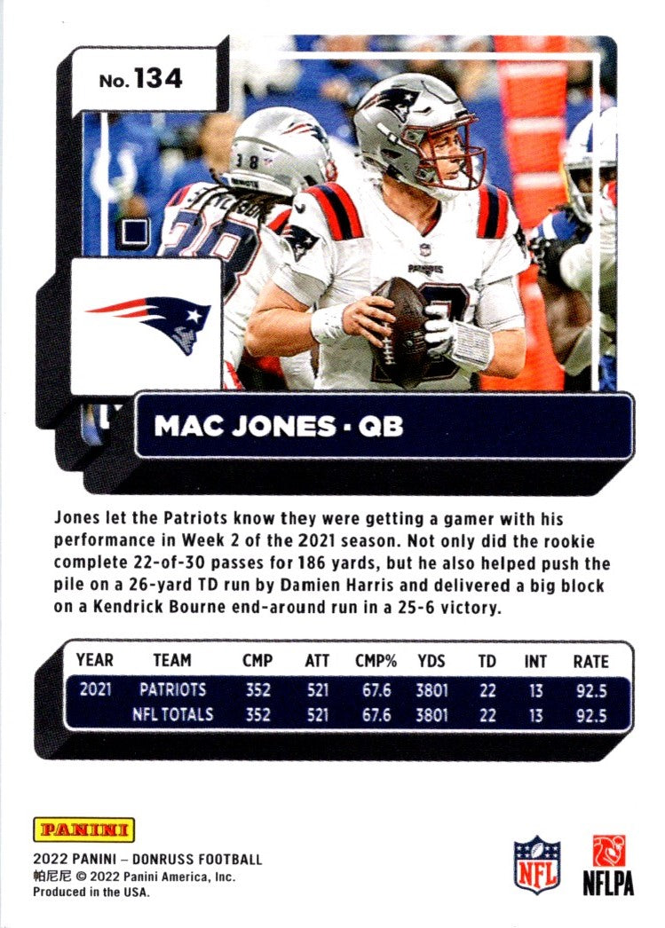 2022 Donruss Mac Jones