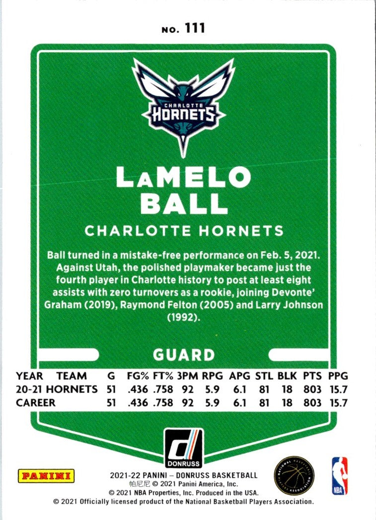 2021 Donruss LaMelo Ball