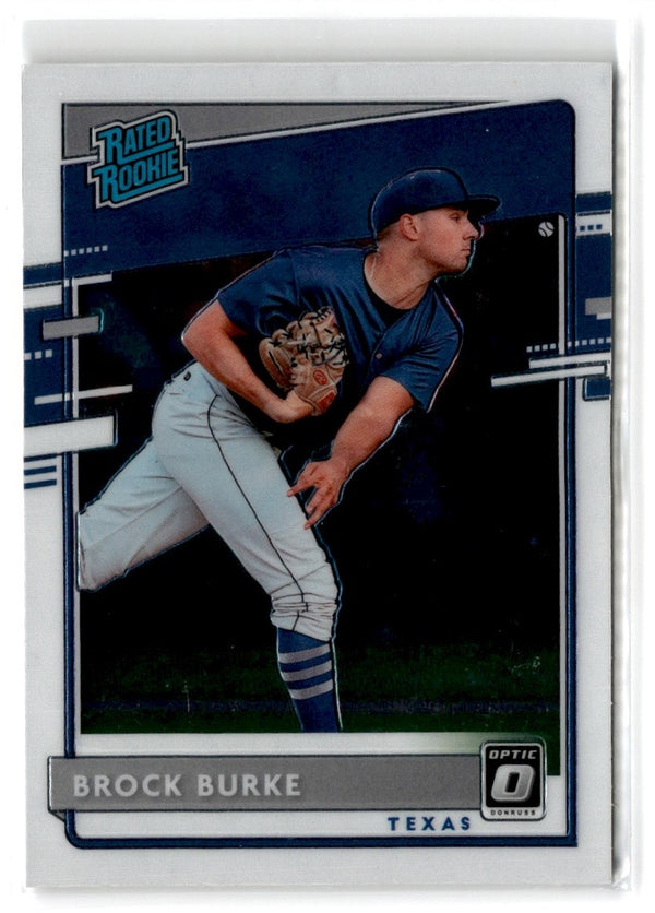 2020 Donruss Optic Carolina Blue and White Brock Burke #40