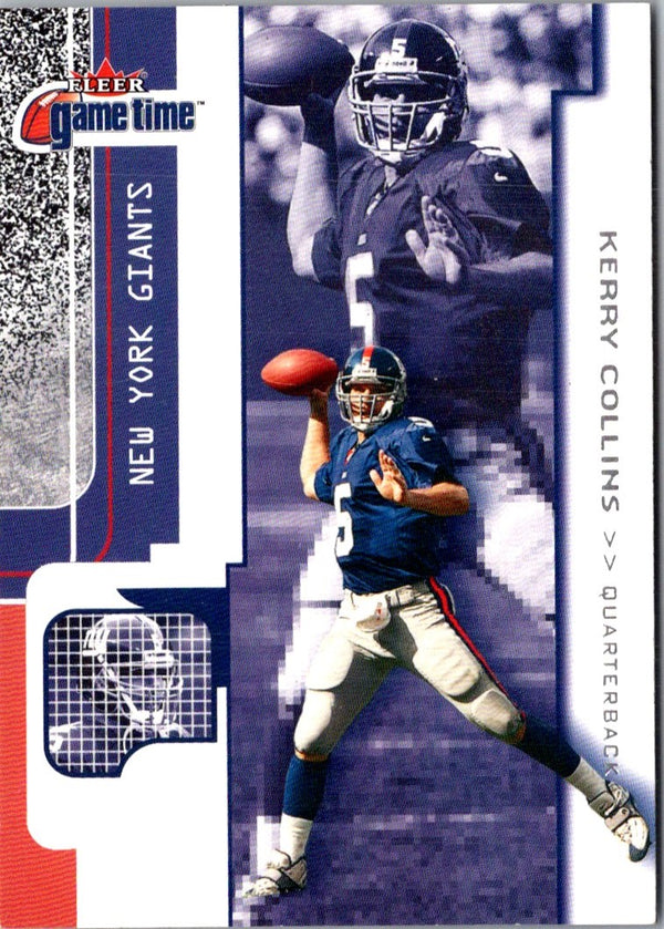 2001 Fleer Game Time Kerry Collins #58