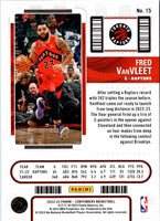 2022 Panini Contenders Game Ticket Red Fred VanVleet #15