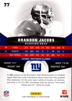2011 Panini Gridiron Gear Brandon Jacobs #77