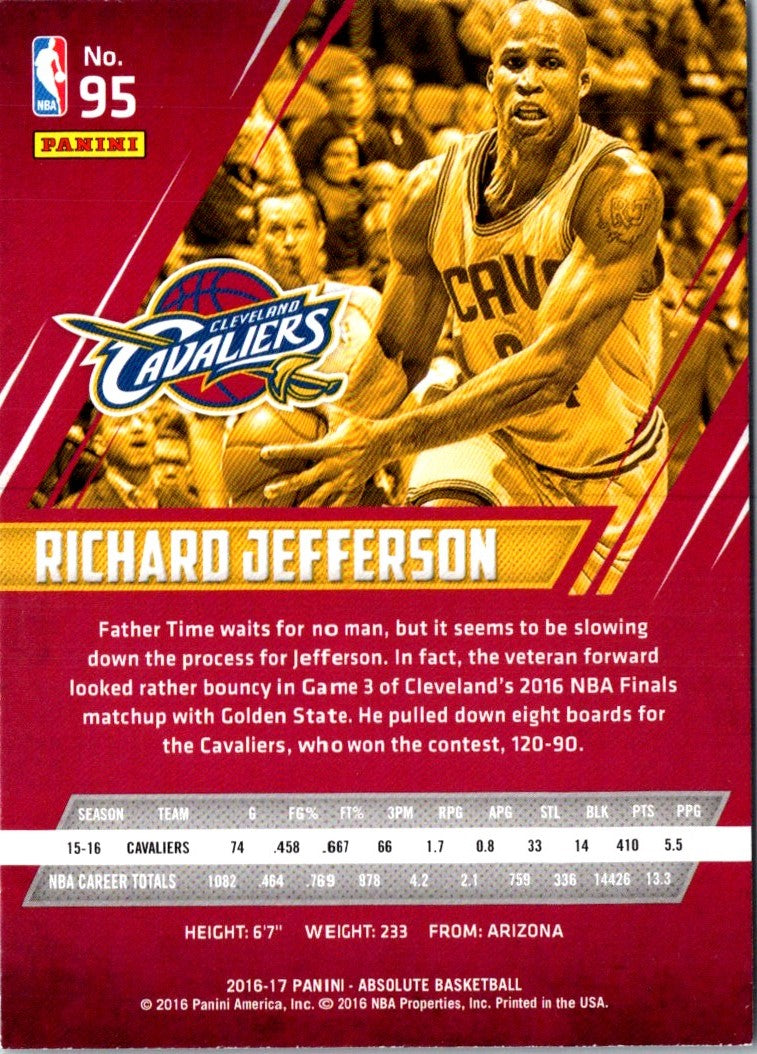 2016 Panini Absolute Richard Jefferson