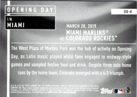 2020 Topps Opening Day Miami Marlins #OD-4