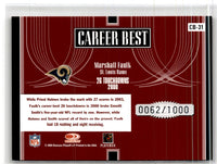 2005 Donruss Elite Career Best Red Marshall Faulk #CB-31 0062/1000