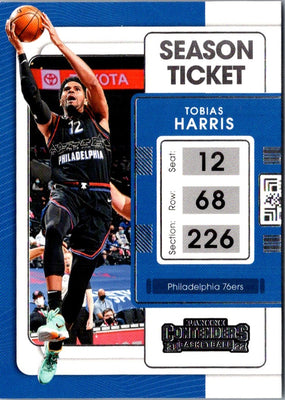 2021 Panini Contenders Ticket Tobias Harris #87